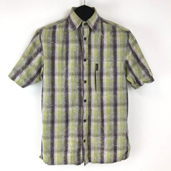 Columbia Button Up Shirt Men's Small Cotton Short Sleeve Casual Outdoor - Picture 1 of 10